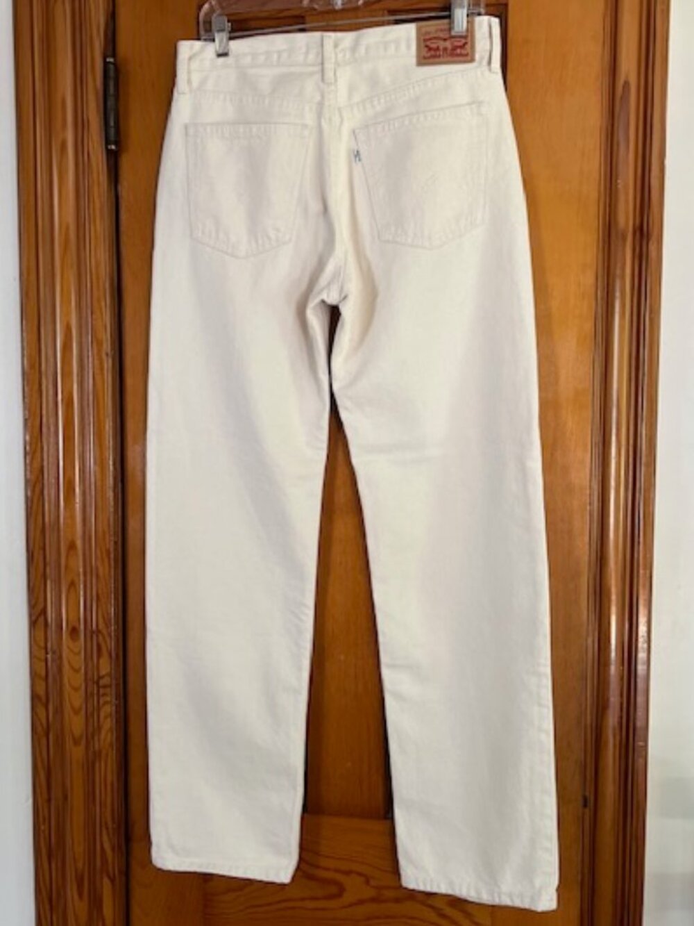 Levi’s Low Pro Cream Straight Stonewash Jeans Woman's W 27 - Picture 6 of 14
